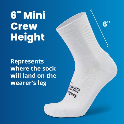 Balega Unisex Adult HC Mini Crew Performance No Show Athletic Running Socks (1 Pair), Charcoal, Medium