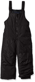 London Fog Boys' Snow Bib Ski Pant – Heavyweight Winter Snowsuit, Black