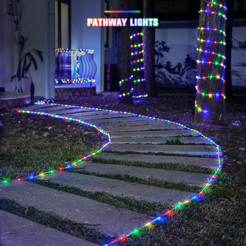 JMEXSUSS Trampoline Lights - 200 LED Waterproof Solar String Lights | 66ft, 8 Modes for Outdoor Fun
