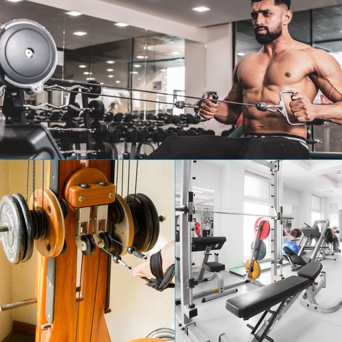PATIKIL Universal Bearing Pulley Wheel 160mm/6.3", 2 Pack Nylon Bearing Pulley Wheel Lifting Bearing Wheel Replace for Gym Equipment Part Cable Machine