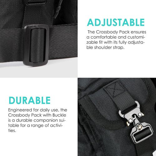 MVRK Crossbody Bag - Minimalist & Durable Design for Everyday Adventures | Ideal for EDC, Hiking, Running