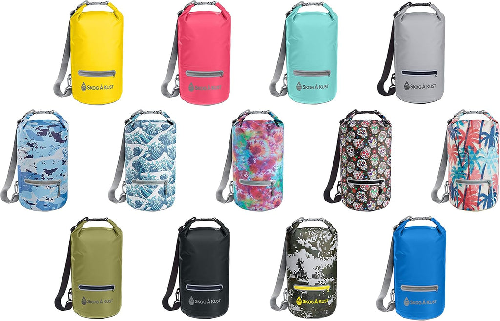 Skog Å Kust DrySak Waterproof Roll Top Bag - Perfect for Travel & Outdoors - 5, 10 & 20 Liter Sizes