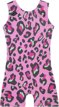 Skiennix Leotards for Girls - Shiny Mermaid Unicorn Design | Toddler Dance Wear in Rainbow Blue & Hot Pink