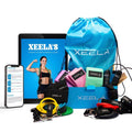 Xeela Full Body At Home Workout Equipment with 3-Month Digital Guide Included, Quality Portable Fitness Equipment with Jump Rope, Resistance Bands with Handles, Ankle Straps for All Fitness Levels