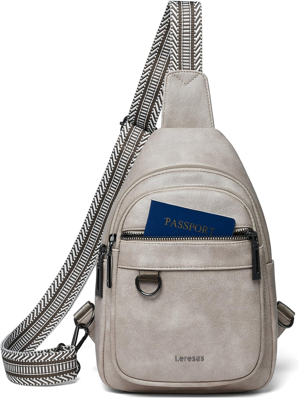 Skiennix 7L Sling Bag - Vegan Leather Crossbody Purse | Anti-Theft Travel Backpack for Men & Women