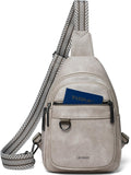 Skiennix 7L Sling Bag - Vegan Leather Crossbody Purse | Anti-Theft Travel Backpack for Men & Women