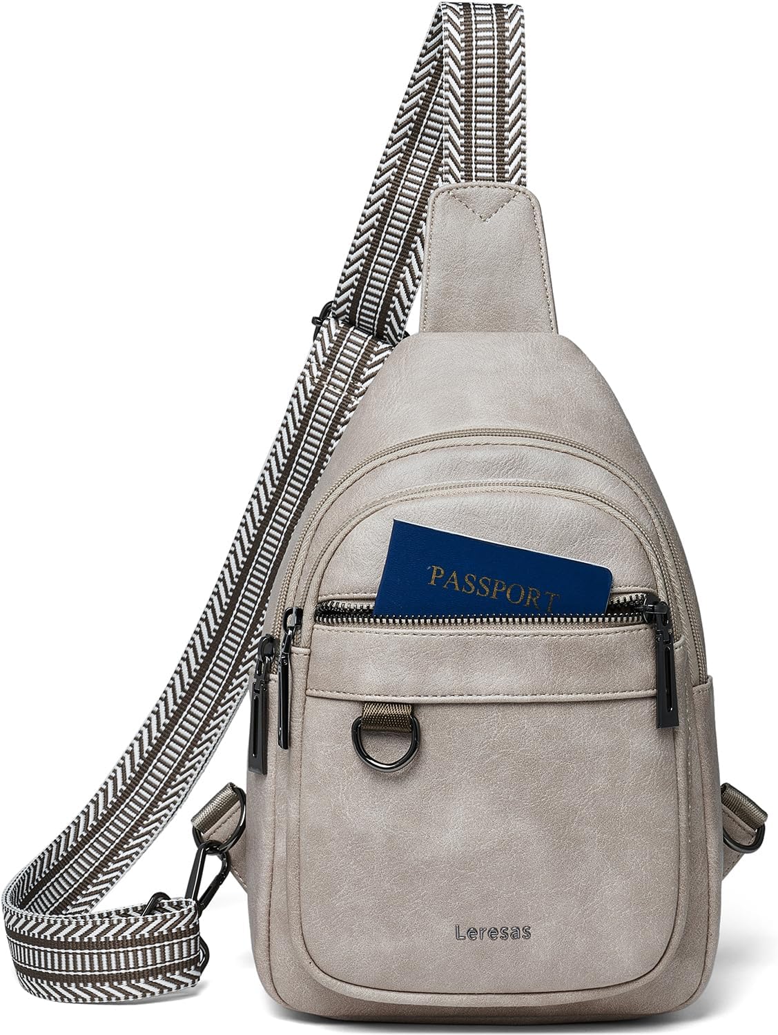 Skiennix 7L Sling Bag - Vegan Leather Crossbody Purse | Anti-Theft Travel Backpack for Men & Women