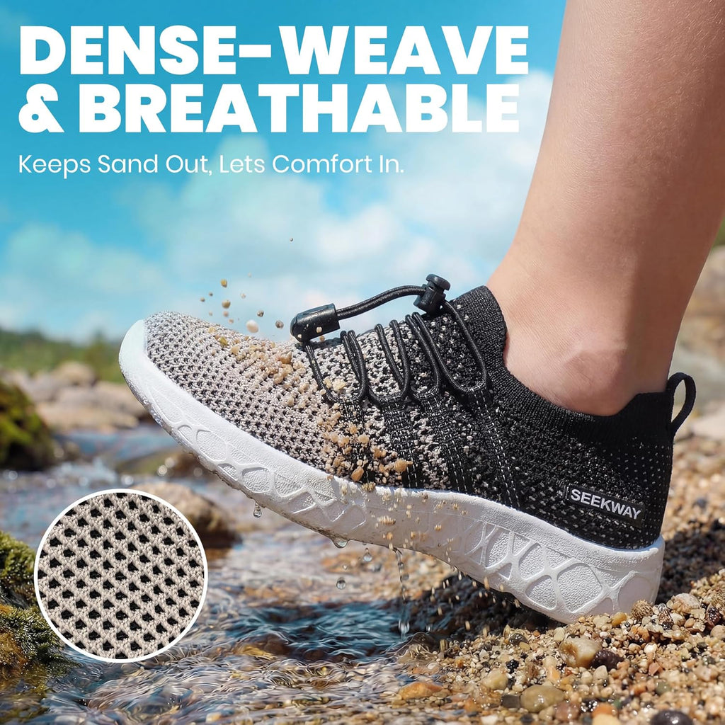 SEEKWAY Kids' Hiking Water Shoes - Quick-Dry Aqua Footwear for Surf, Swim, Beach, Pool | Non-Slip, Comfortable Fit