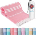 Antfuny Turkish Beach Towel - Extra Large Quick-Dry, Sand-Free, Soft & Absorbent | Lightweight & Compact
