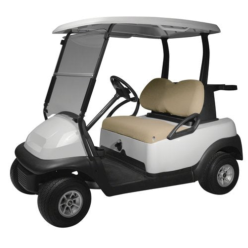 Classic Accessories Fairway Terry Cloth Golf Cart Seat Cover, Light Khaki