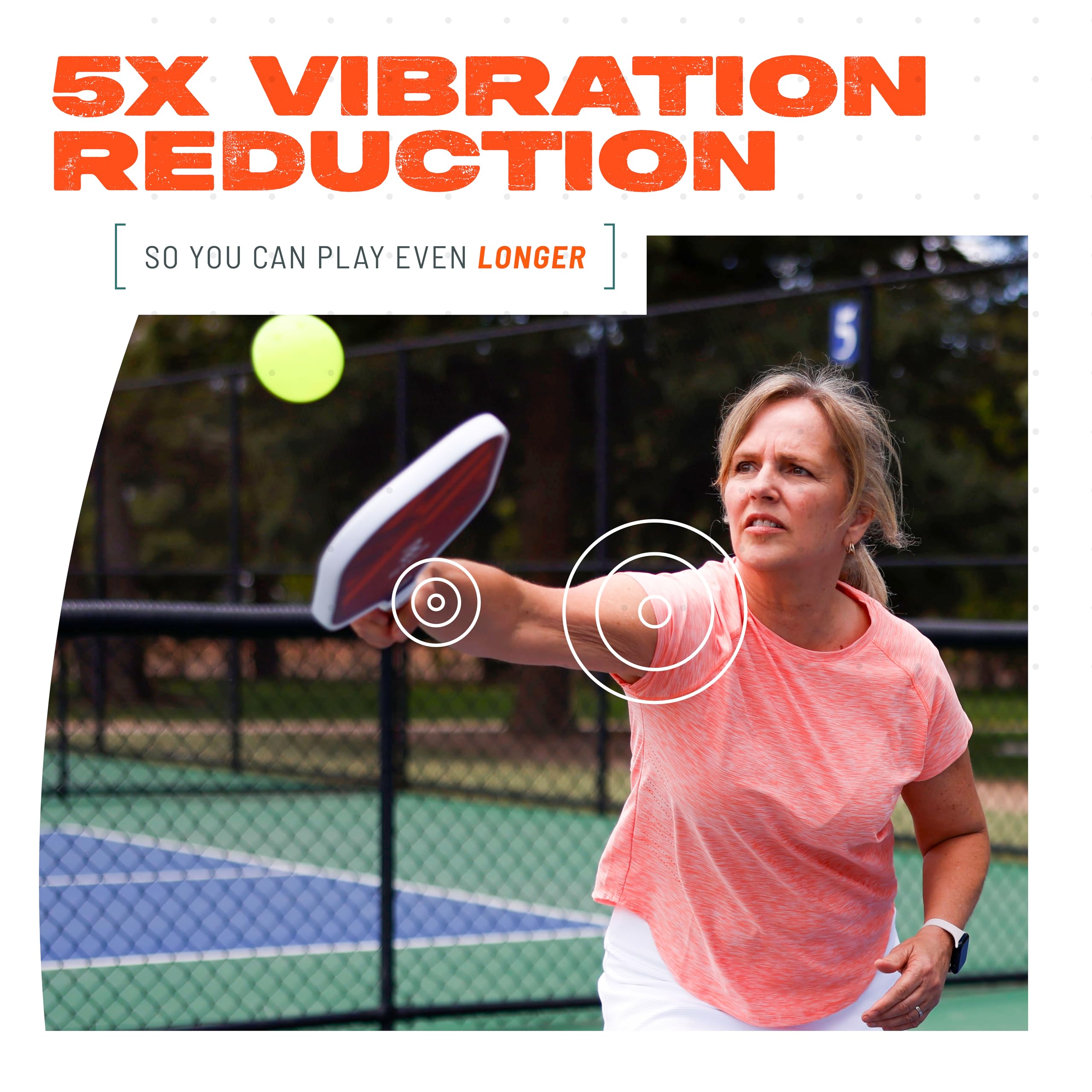 Rise Pickleball Paddle – Widebody Design for Control & Comfort, Increased Vibration Dampening, Great for All Skill Levels, USAP Approved, Made in USA