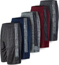 Men's Dry-Fit Performance Shorts - 5 Pack | Sweat Resistant Athletic Wear