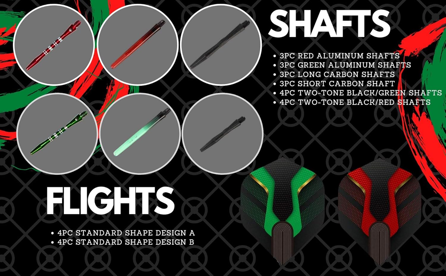 Steel Tip Darts Set by [Brand Name] - Professional 6-Piece Darts with Barrels, Shafts, Flights & Accessories