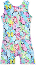 Skiennix Leotards for Girls | Shiny Rainbow Mermaid Unicorn Design | Toddler Dance Wear