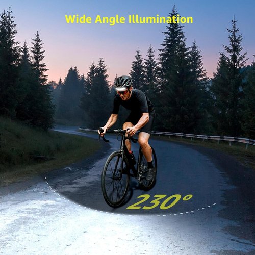 Lepro Headlamp - Rechargeable Super Bright LED Headlight with 230° Wide Beam & Motion Sensor | Lightweight & Waterproof