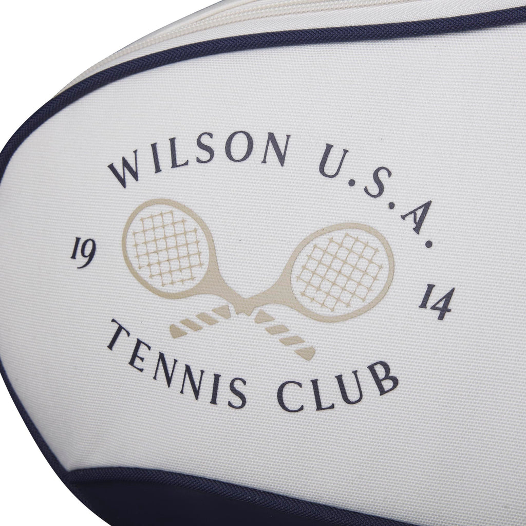 WILSON 1914 Heritage Tennis Racket Bag - Holds up to 12 Rackets, Cream/Dark Navy
