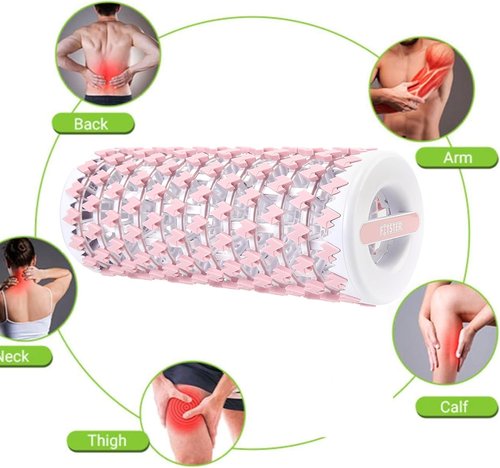 Collapsible Foam Roller - Portable Exercise & Recovery Tool | 13 Inches, Pink