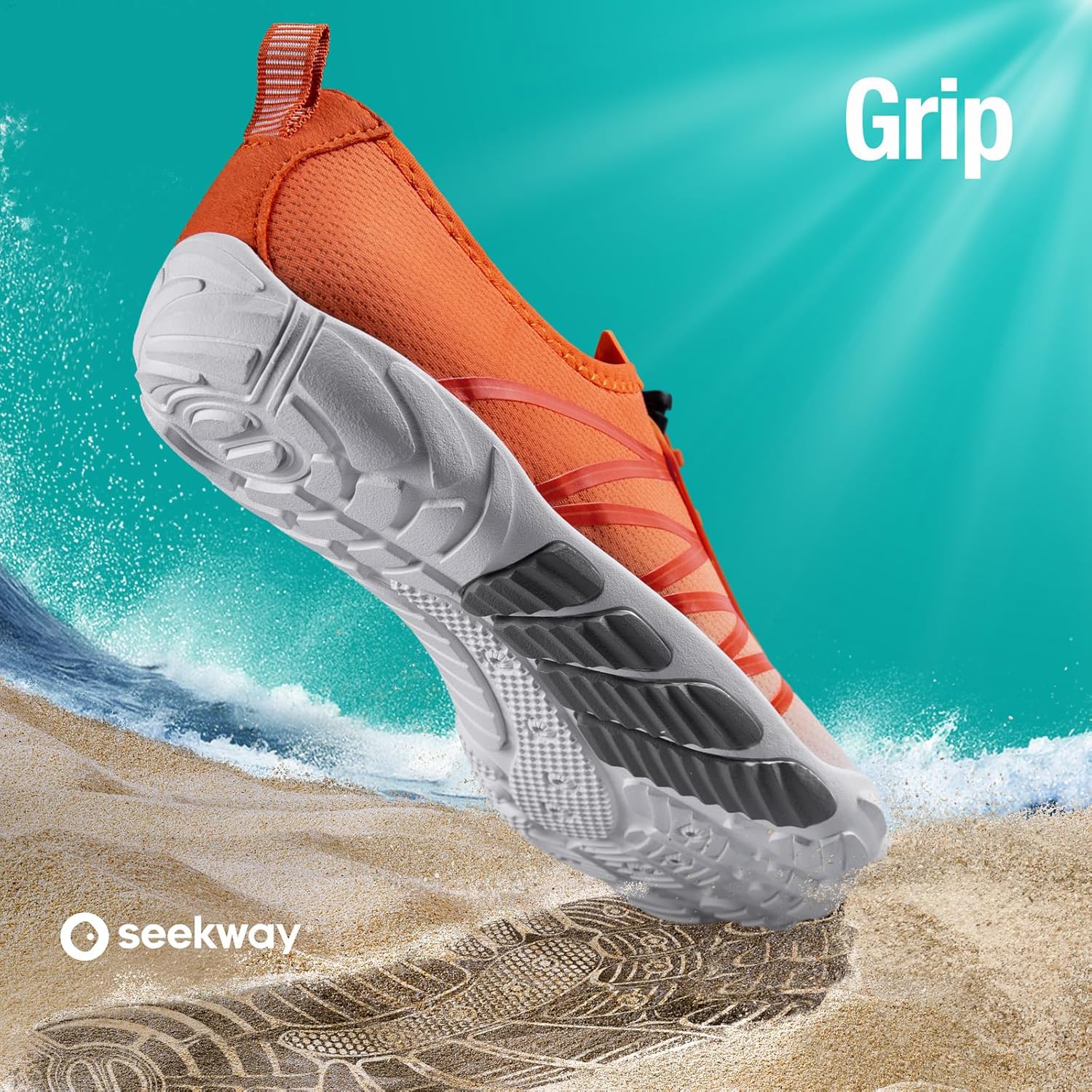 SEEKWAY Water Shoes - Quick-Dry Aqua Socks for Men & Women | Ideal for Beach, Swim, River, and Hiking
