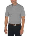 Callaway Men's Regular Short Sleeve Core Performance Golf Polo Shirt with Sun Protection (Size Small-4X Big & Tall), Smoked Pearl, Large