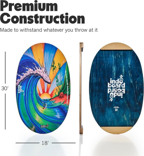 Indo Board - Balance Trainer for Core Strength & Stability | Ideal for Surfing, Yoga & More