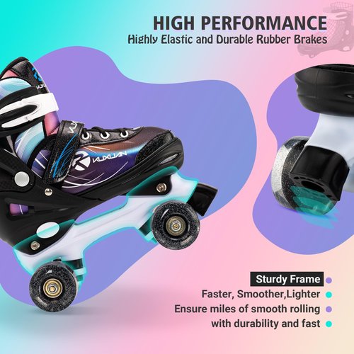 Roller Skates for Women, Adult Female Roller Skates Women Patines para Mujer with Light up Wheels