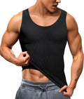 TAILONG Compression Shirts for Men - Slimming Body Shaper Waist Trainer Vest | Workout Tank Tops