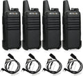 Retevis RT22 Two Way Radio - Long Range Rechargeable Walkie Talkie with VOX Earpiece | 4 Pack for Adults