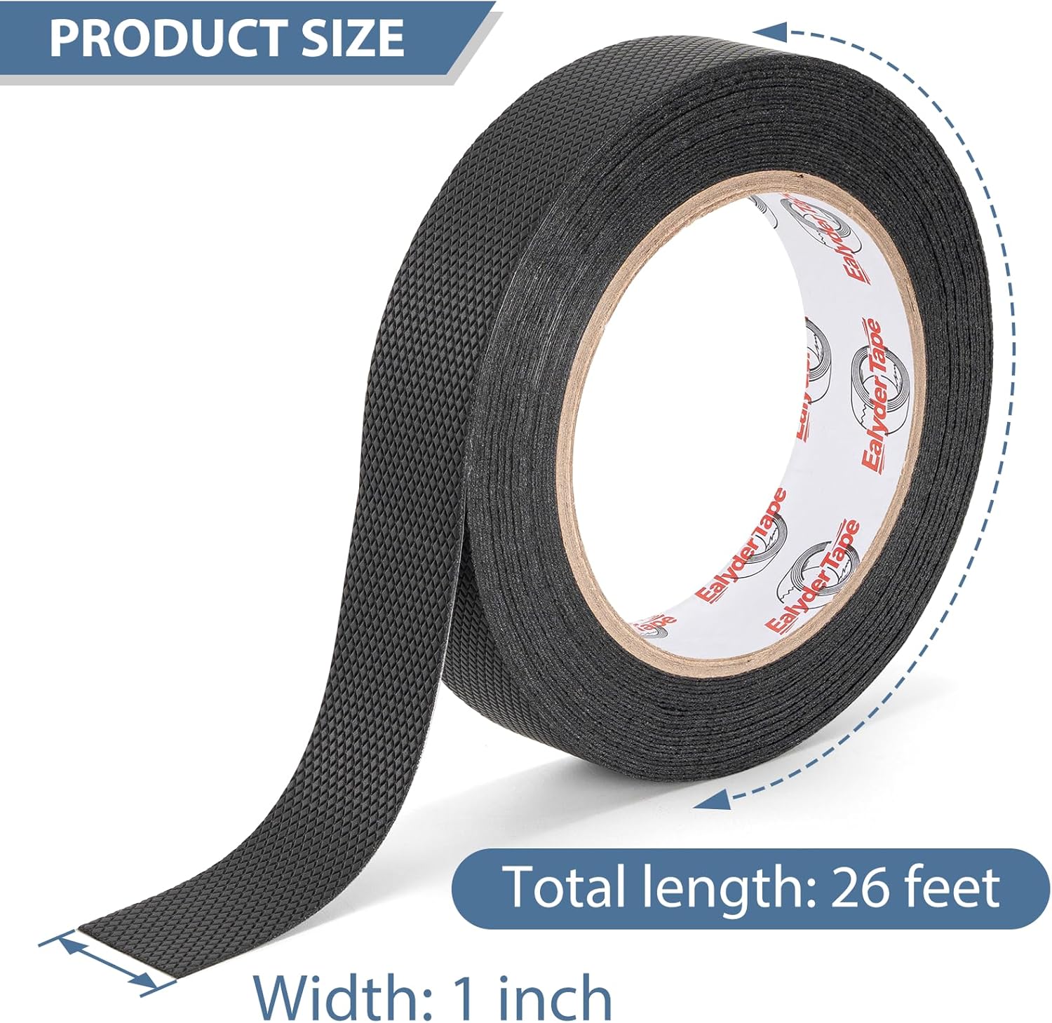 Rubber Grip Tape by [Brand Name] - 1 Inch x 26 FT | Ultra-Thin, Waterproof, Anti-Slip, Comfortable for Home Use