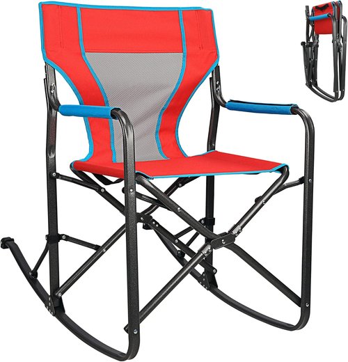 Northroad Oversized Rocking Camping Chair - Portable Folding Director Chair for Outdoor Use | Ideal for Backyard & Garden