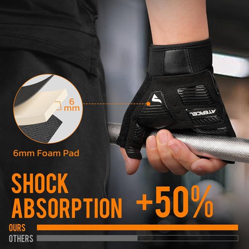 ATERCEL Gym Workout Gloves - Lightweight Weight Lifting Gloves with Excellent Grip for Men & Women | Ideal for Training, Cycling & Climbing