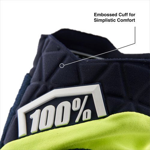 100% Sling Short Finger Mountain Biking Gloves - Lightweight Fingerless MTB Off Road Cycling Gloves