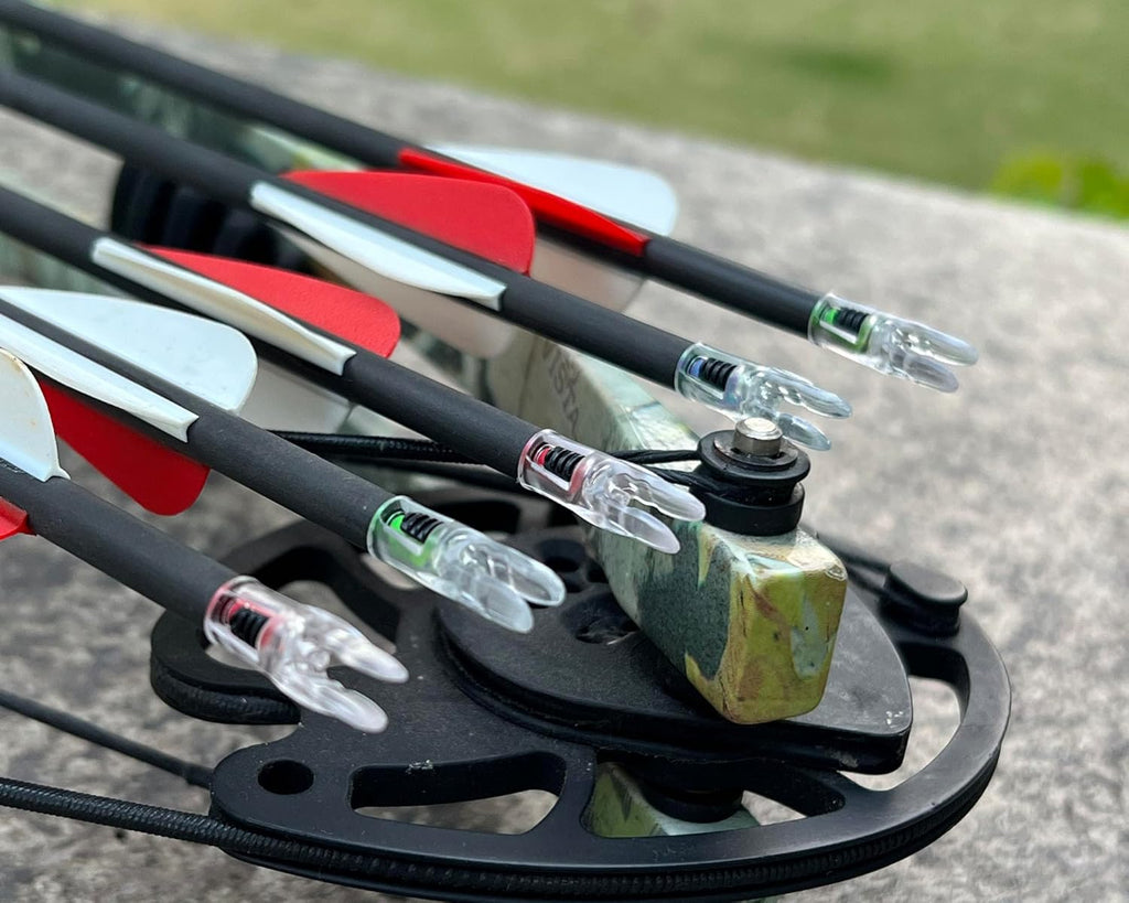 Reikawa G X H S GT Lighted Nocks - LED Arrow Nocks for Archery | 6-Pack with Multiple Sizes
