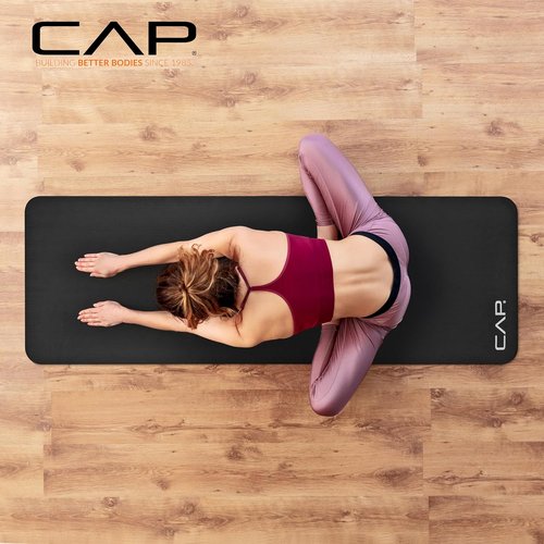 CAP Barbell Yoga Mat - High Density Exercise Mat with Strap | Available in Multiple Colors