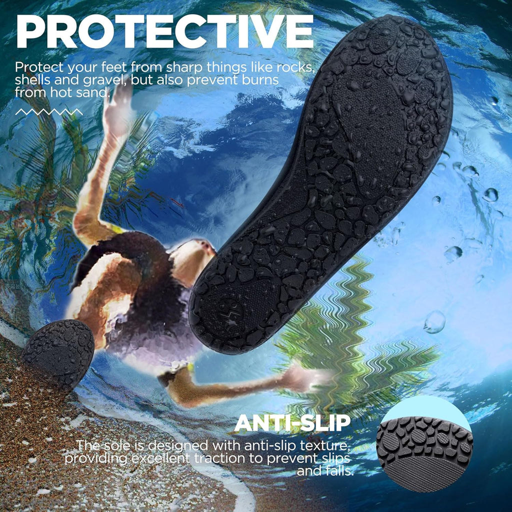 SIMARI Water Shoes - Breathable Quick-Dry Aqua Socks for Beach & Pool | Adult & Youth Sizes