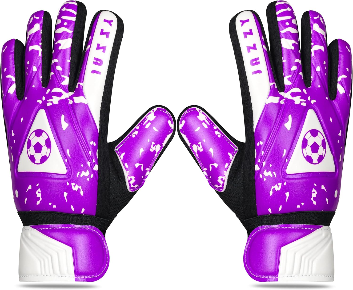 Regine Switzerland Youth Goalie Gloves - Double Wrist Protection & Non-Slip Latex Material