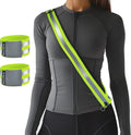 Rena Chris Reflective Running Gear - High Visibility Safety Belt & Armband for Night Jogging | Women’s Reflective Sash
