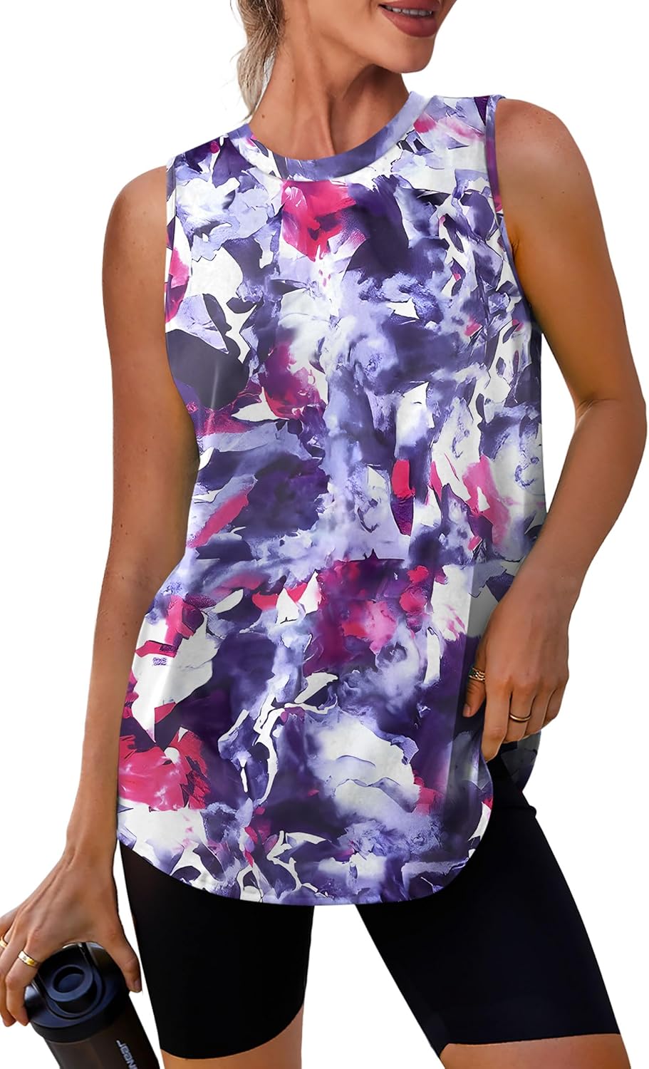 Skiennix Women's Workout Tank Top - Lightweight Sleeveless Athletic Shirt for Running & Yoga