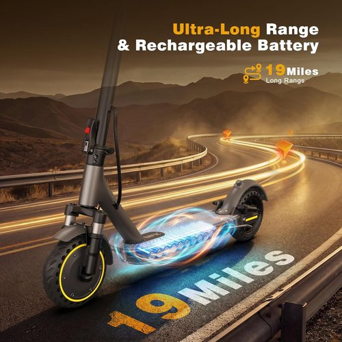 NAVIC Electric Scooter for Adults - Top Speed 22 MPH | 28-Mile Range | Dual Suspension & APP Control