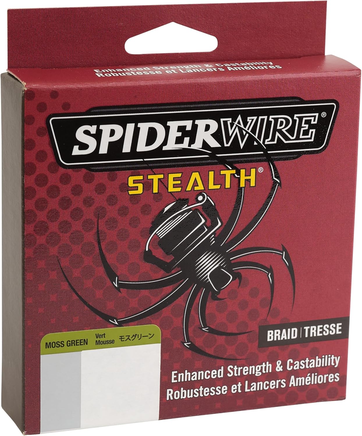 SpiderWire Stealth Braid Fishing Line - Ultra-Strong, Low-Visibility | 150 Yards, Green