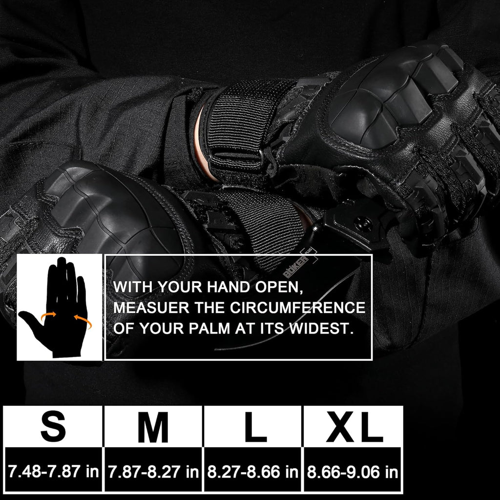 WTACTFUL Tactical Gloves - Rubber Guard Touchscreen Design for Men | Ideal for Airsoft, Motorcycle & Hunting