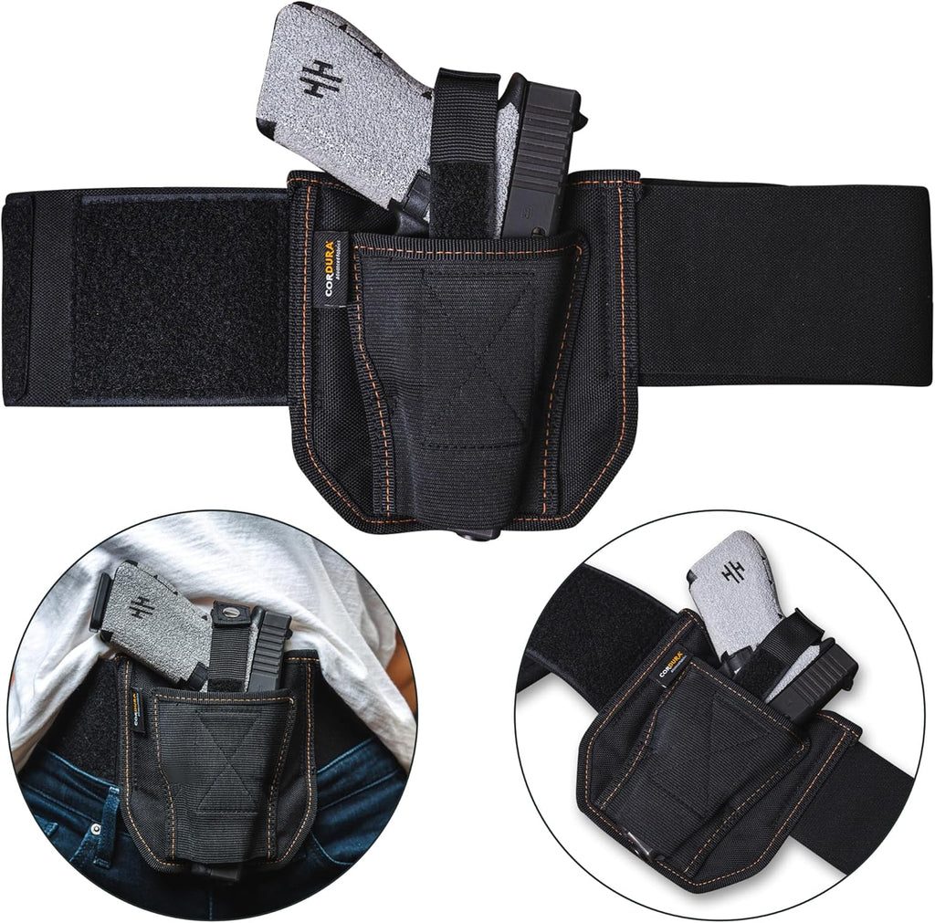 VNSH Lite Belly Band Holster - Comfortable, Lightweight & Discreet | Fits Glock, S&W & More