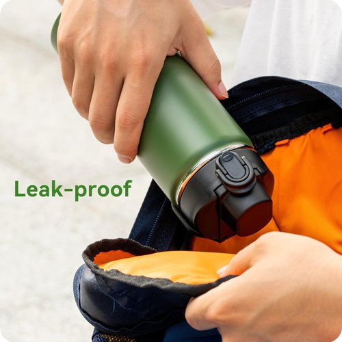 Auto Flip for Hydro Flask 12 16 18 20 32 40 64 oz Wide Mouth, Replacement Spout Lid For HydroFlask Cap Leak Proof BPA Free, Compatible with ThermoFlask Takeya Iron Flask Simple Modern