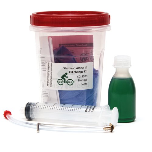 Easybleed Service Kit for Shimano Alfine 11 Hub & 50ml Genuine Shimano SG-S700 Hub Oil