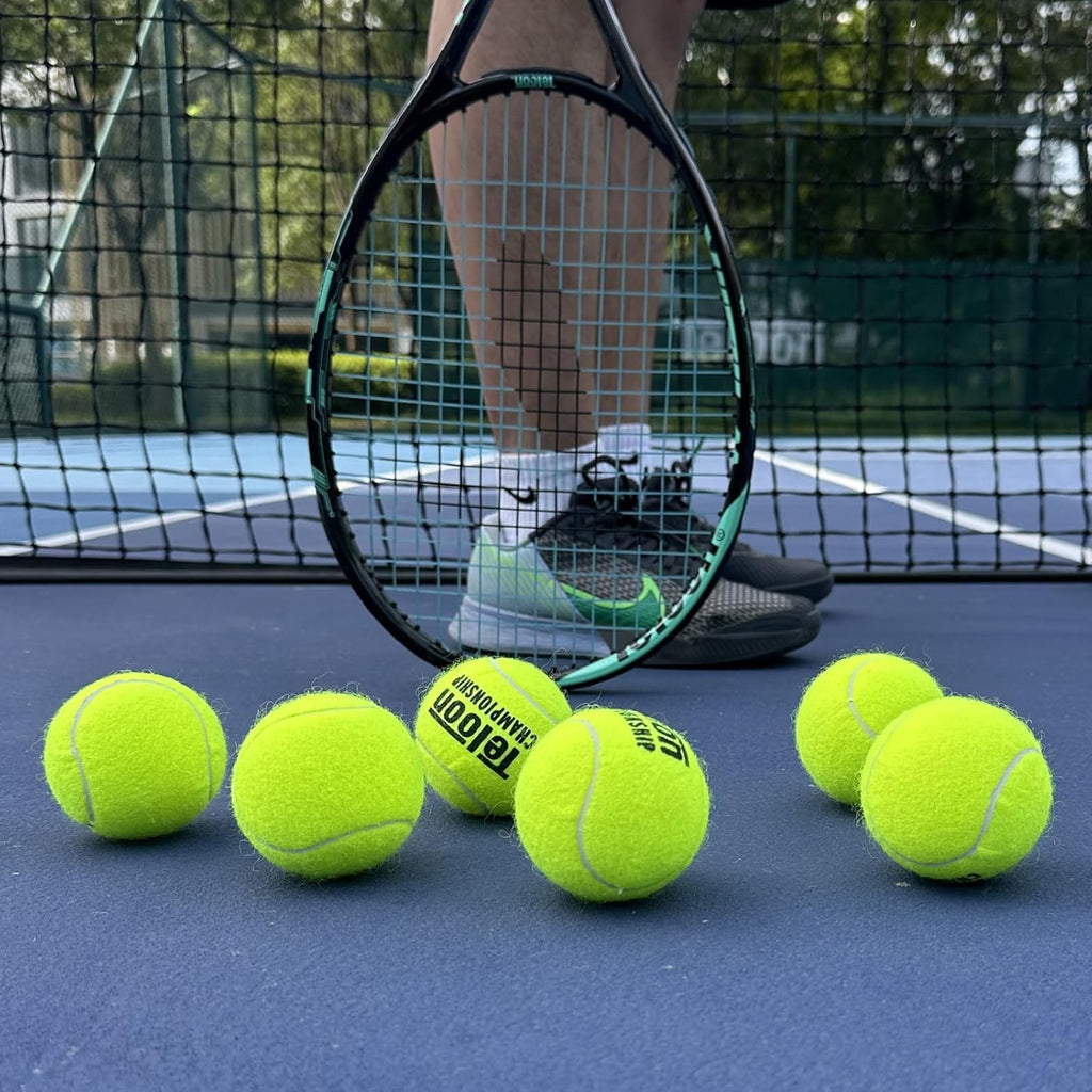 Teloon Championship Tennis Balls - Extra Duty Felt for Enhanced Performance | Pressurized 3-Pack