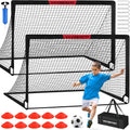 VAVOSPORT Soccer Goal Set - 2 Portable 6'x4' Kids Soccer Goals for Backyard Training & Outdoor Play