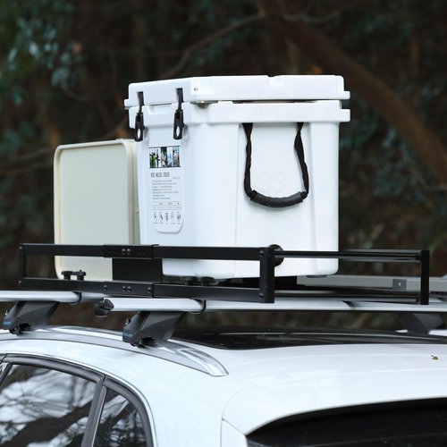 TOOENJOY 59" x 15.5" x 5" Skinny Roof Cargo Carrier Basket, Heavy Duty Roof Rack Luggage Holder for Car SUV and Pickup, 200 LBS Capacity