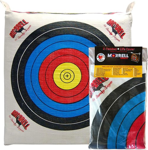 Morrell Weatherproof Supreme Range Archery Bag | 2-Pack Target Replacement Cover - White, 2 Sides, 4 Spots