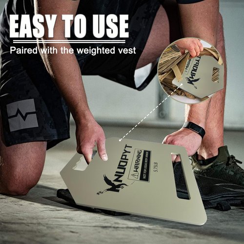KNUOPYT Tactical Weights Plates 2PCS,Weighted Plates for Vest,Tactical Plate 5.75 LBS for Strength Training,Hiking,Trekking,Heavy Workoutand Running Exercises.