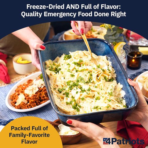 4Patriots 4-Week Survival Food Kit - Long-Lasting Emergency Food Supply | 192 Servings, 25-Year Shelf Life