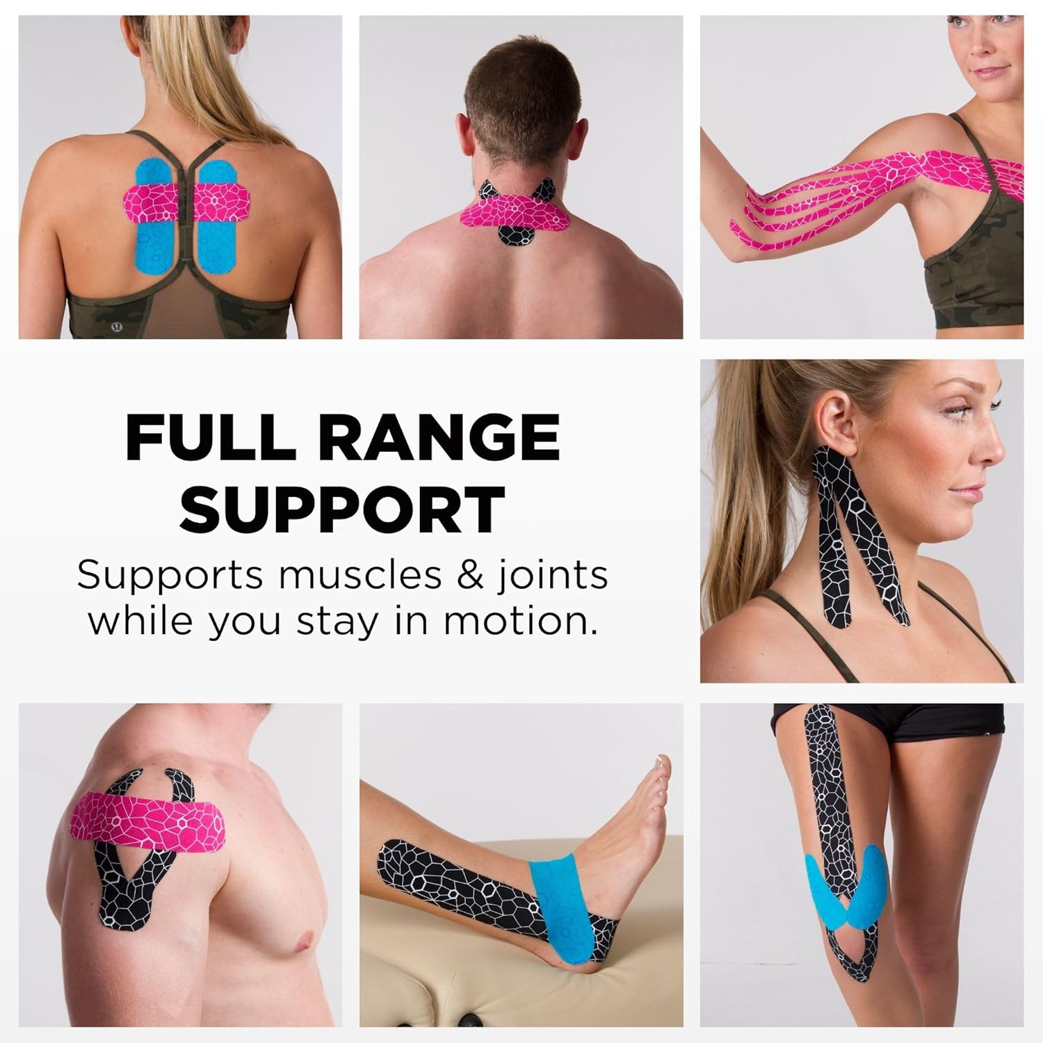 TheraBand Kinesiology Tape - Long-Lasting Athletic Support with XactStretch Indicators | Beige, 1 Roll, Latex-Free & Water Resistant